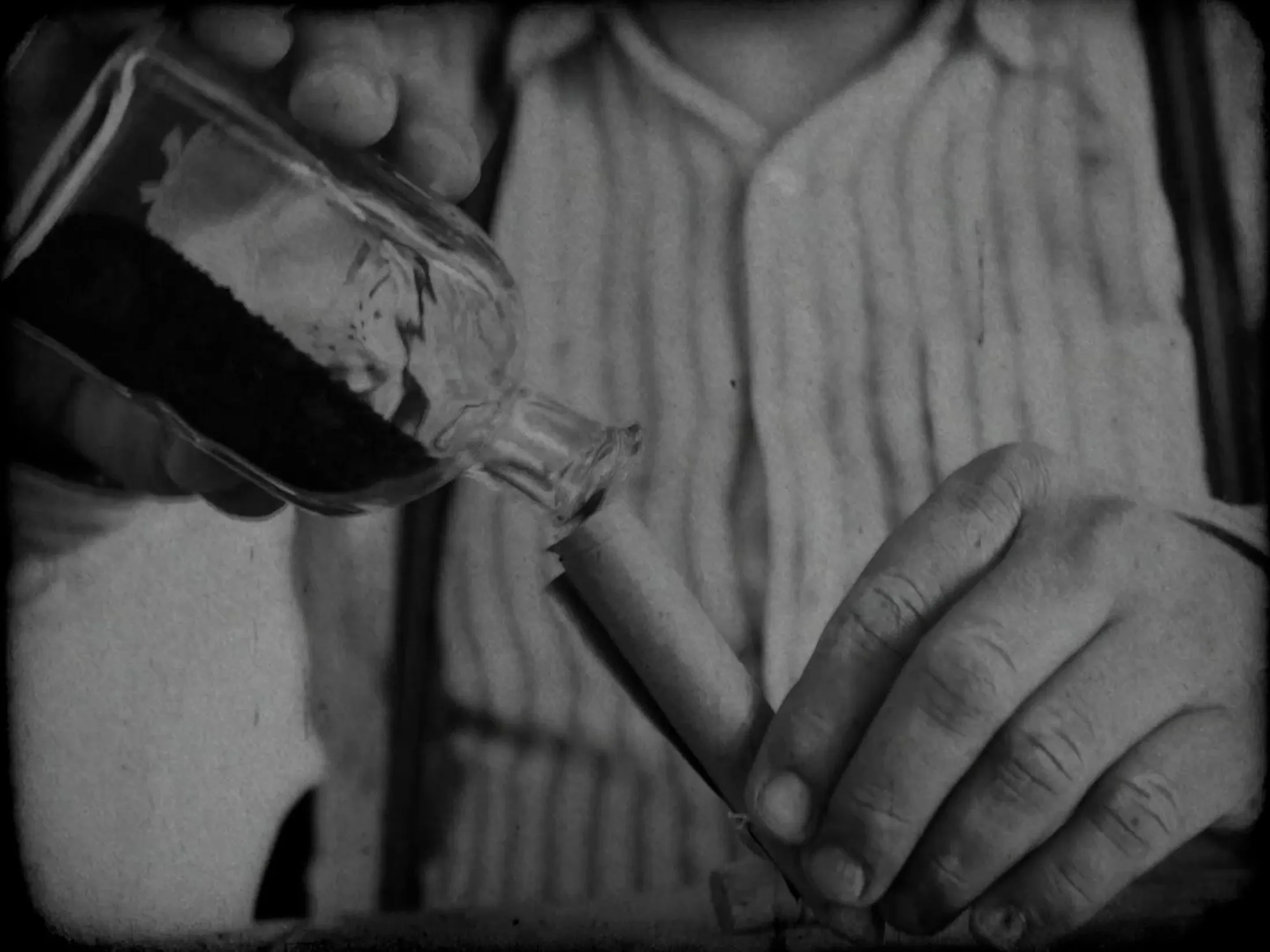 Close-up from the film Out of reach