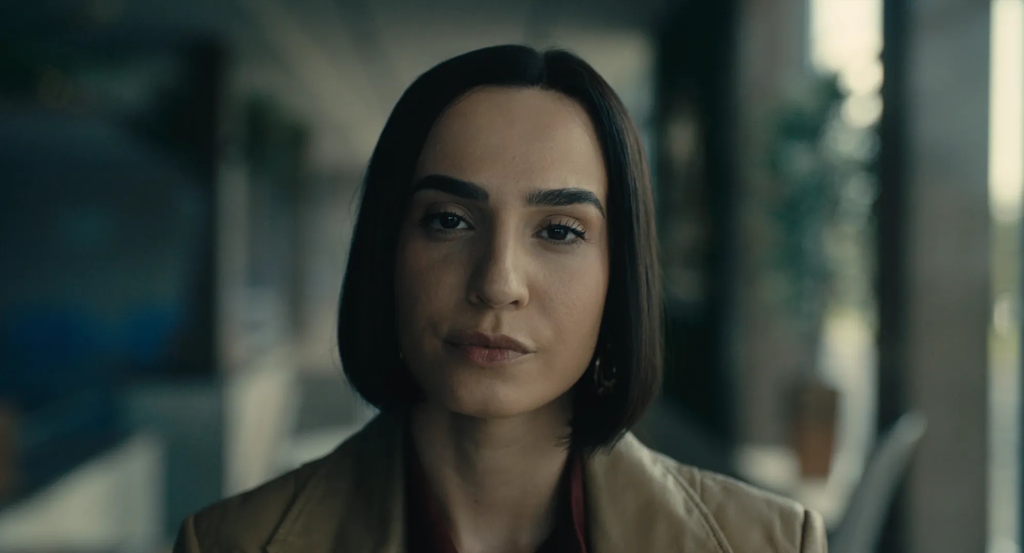 Close-up of May-Linda Kosumovic in Hotline (2025) edited by Alex Töchterle