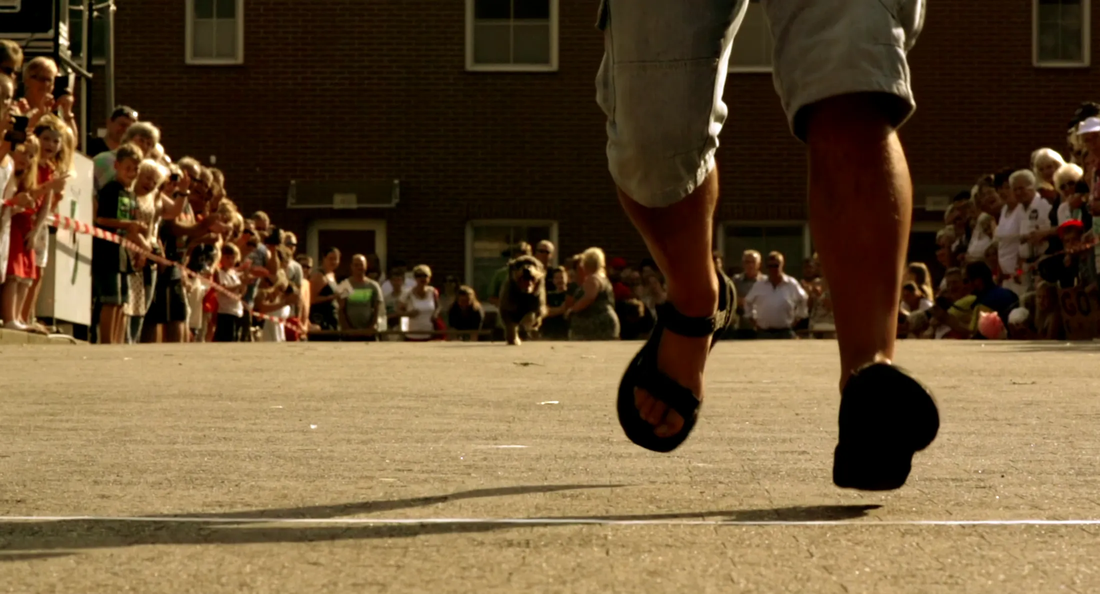 Scene on the short film "Olympia Dackel" directed by Davide Crivelli